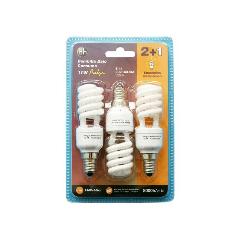 Image of Set di 3 lampadine a risparmio energetico Electro DH Filettatura E14 80.598/11/DIA 8430552137329
