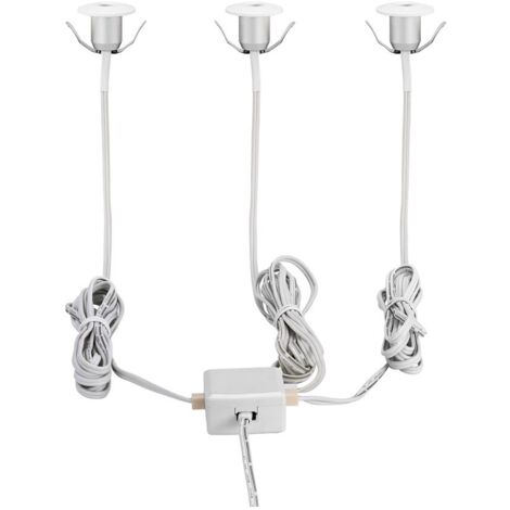 Set di 3 LED ha messo la luce bianca CHANGO Ø3,2cm H: 2,2 centimetri IP44