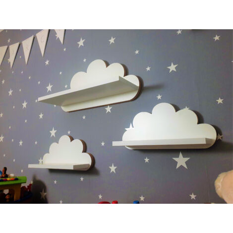 Set di 3 mensole Cloud Amazonka - Elegance