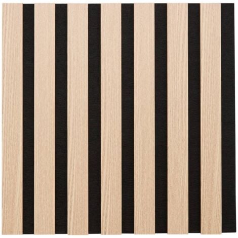 Set di 3 pannelli decorativi colva beige con sfondo nero 30x30cm - Atmosphera créateur d'intérieur