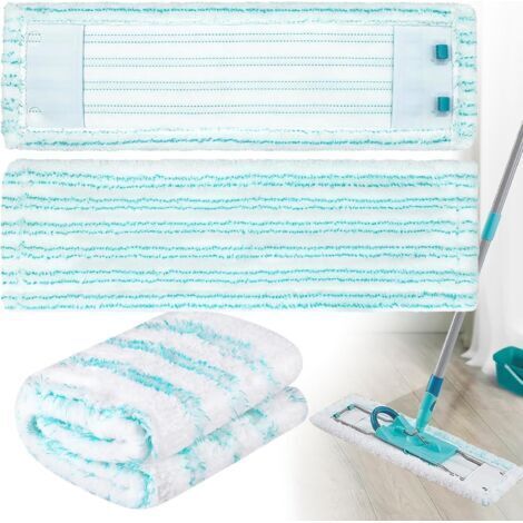 Set di 3 panni di ricambio per mocio compatibili con Leifheit Profi XL Micro Mop, in microfibra, lavabili in lavatrice, adatti a tutti i tipi di pavimento.