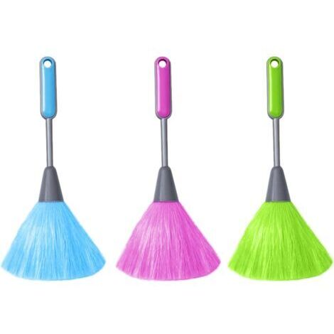 Set di 3 panni morbidi per la pulizia di cucina, tastiera del computer e finestre - Panno in microfibra portatile, strumento per spolverare (verde, rosso rosato, blu)