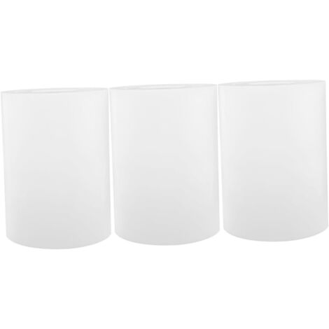 Set di 3 paralumi in acrilico, lampada da tavolo con barra luminosa, paralume bianco, lampade da tavolo, accessori