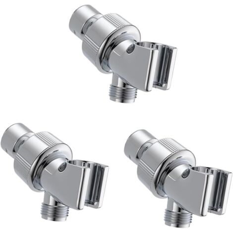 Set di 3 pezzi composto da deviatore per soffione doccia, supporto per soffione doccia, adattatore a T per soffione doccia e viti di montaggio per il braccio del soffione doccia.