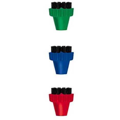 Set di 3 piccoli pennelli in nylon per pulitore a vapore polti paeu0296