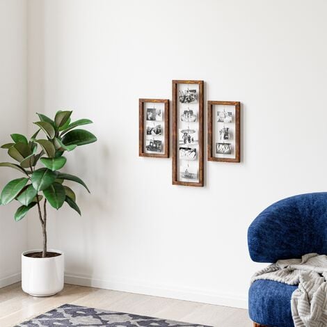 Cornice multipla porta foto da parete con corde e mollette 52 x 42 cm –