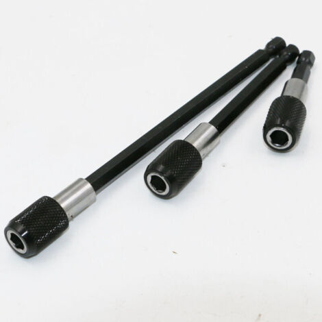 Set di 3 portainserti magnetici a cambio rapido, attacco da 1/4". Portainserti magnetici per avvitatori a batteria. Adatti per trapani, avvitatori e viti filettate.