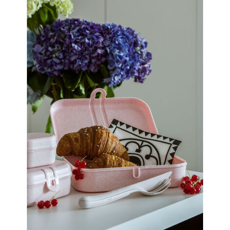 Set di 3 posate rosa biologiche