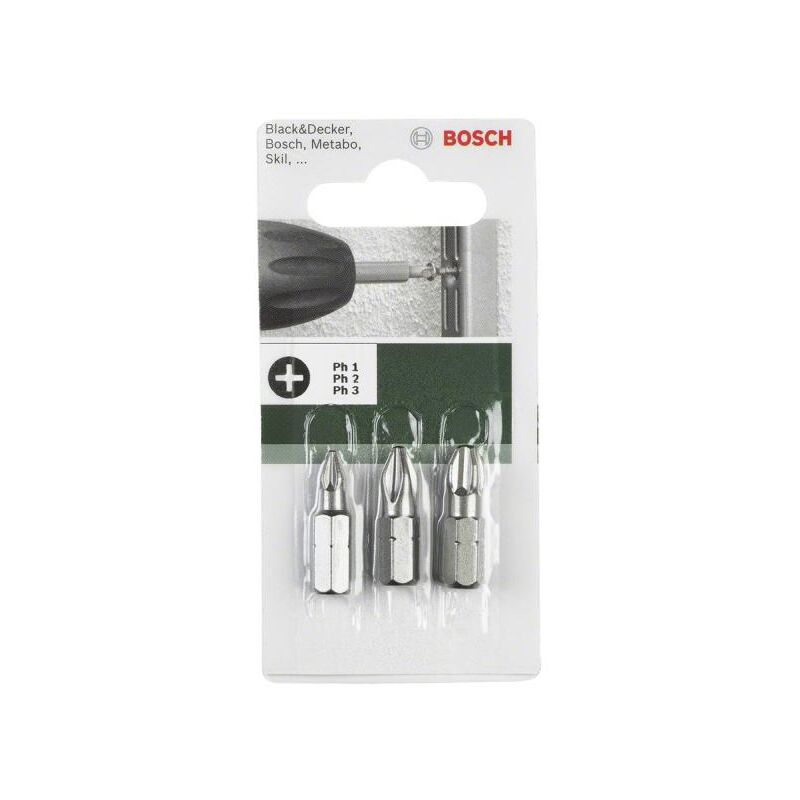 Set 3 bit standard pozidriv 1/2/3 - Bosch