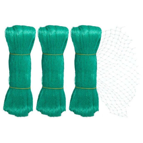Set di 3 reti per uccelli a maglia fitta
