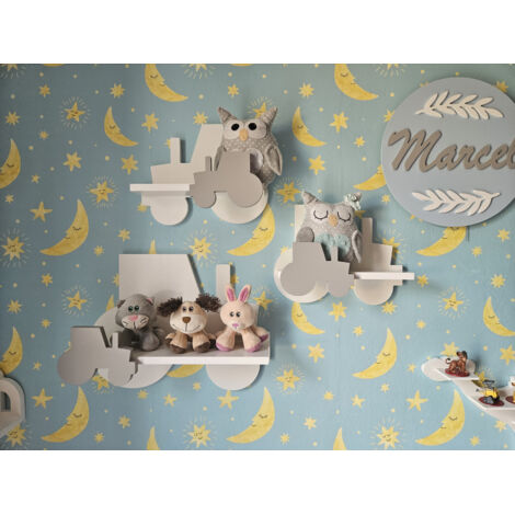Set di 3 ripiani per trattori EXTRA Premium Grigio