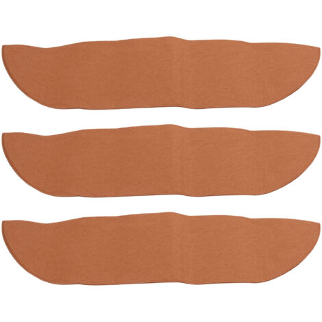 Set di 3 rivestimenti per fioriere da finestra - Cesto in feltro da 61 cm (24"), marrone, per fiori e balaustre