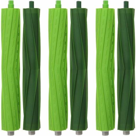 Set di 3 rulli di aspirazione compatibili con Roomba E5/i7. Set di accessori di ricambio per la spazzola di aspirazione principale dei modelli E5, E6, i7 e i7+. Include pezzi di ricambio. Confezione d
