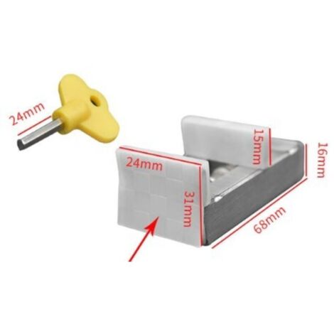 Set di 3 serrature in alluminio per porte scorrevoli – Serratura antifurto regolabile con chiave – Protegge finestre e porte scorrevoli – Facile installazione