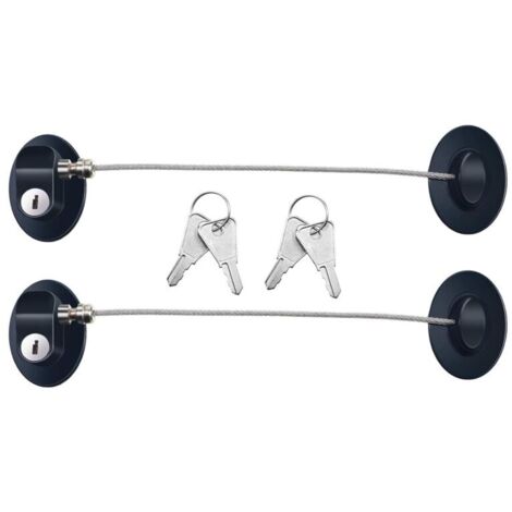 Set di 3 serrature per porta del frigorifero, serratura adesiva resistente per porta del congelatore, serratura per cassetto