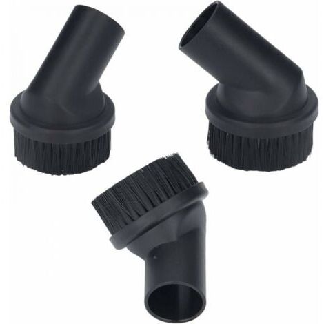 Set di 3 spazzole rotonde per aspirapolvere, diametro interno 35 mm/1,38 pollici, accessorio spazzola per la polvere rotonda per la pulizia delle fessure del divano.