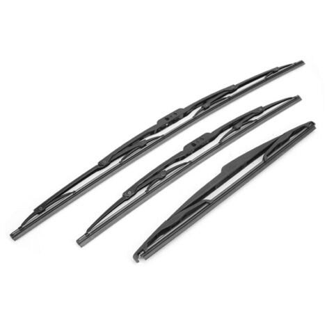 Set di 3 spazzole tergicristallo anteriori e posteriori SJLERST compatibili con i modelli Citroen C3 Mk1 2002-2008.