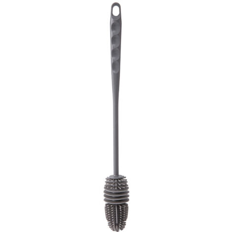 Set di 3 spazzolini in silicone per biberon, spazzolino per biberon per bambini, manico lungo, spazzolino in silicone per biberon, spazzolino morbido per piatti, spazzolino per la pulizia di biberon e