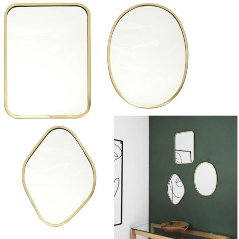 Set di 3 specchi decorativi Arcilla