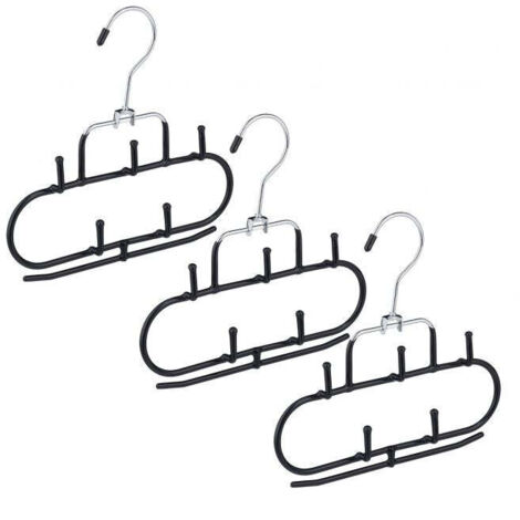 set di 3 supporti per cintura con 5 ganci