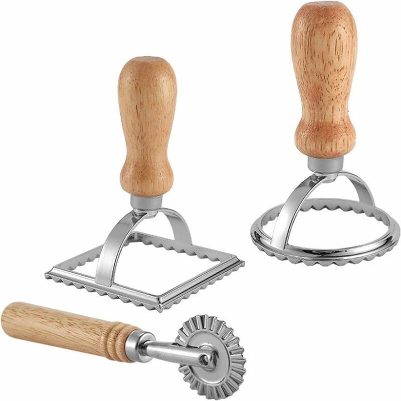 Set di 3 Tagliaravioli, Quadrati e Cerchio con