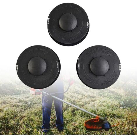 Set di 3 testine compatibili con GC-ET 4530, RTV 400, RTV 550, bobina in nylon da 1,6 mm di diametro, 9,8 m
