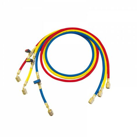 Set di 3 tubi flessibili 1/4 R22 R407 R404 Cod1500028
