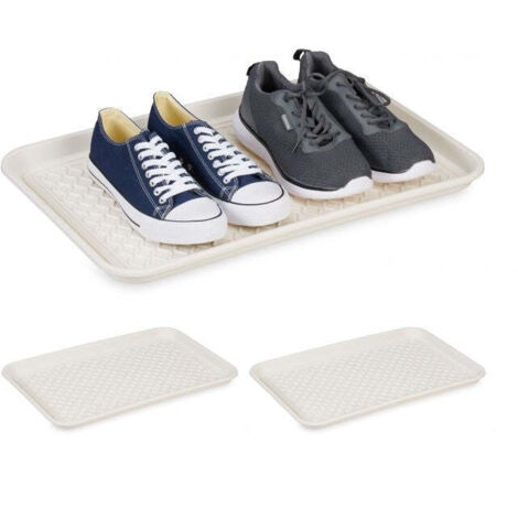 set di 3 vaschette raccogligocce per scarpe 60 x 40 cm