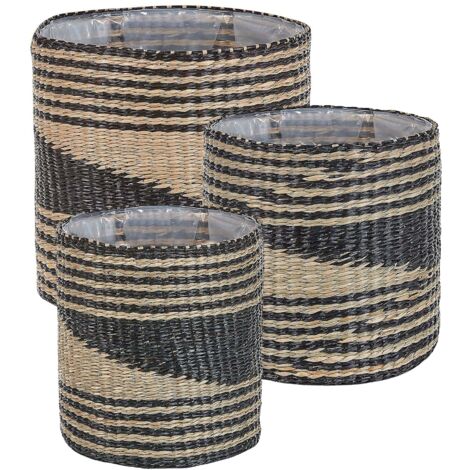 Cesto Appeso A Cono In Rattan Smart Garden 7.5L - Fioriera Da Esterno Marrone