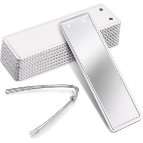 Set di 30 etichette per piante in alluminio resistenti e impermeabili per giardino, vivaio e serra