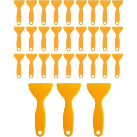 Set di 30 raschietti in plastica per stampanti 3D, raschietti flessibili per rimuovere la resina di stampa 3D, strumenti per l'applicazione di adesivi ed eliminazione delle bolle.