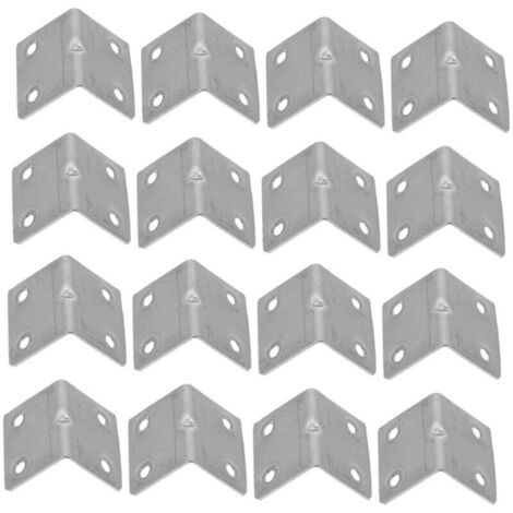 Set di 30 staffe in acciaio inox 36x 26 x 26 mm