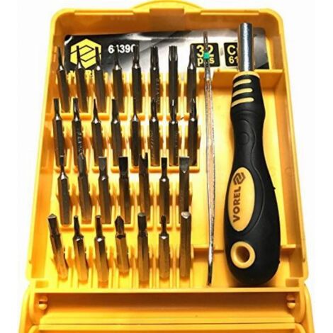 Set di 32 punte di precisione con dest. Cr-van. 64396 volte