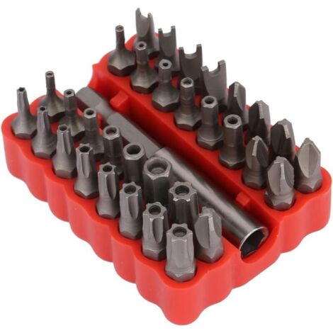 Set di 33 punte cave resistenti all'usura, punte cave per cacciavite, utensili rotanti per veicoli elettrici e camion.