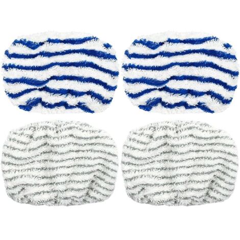 Set di 4 accessori per pulitore a vapore Rowenta Clean & Steam ZR005801/RY7/RY8, panni in microfibra lavabili.