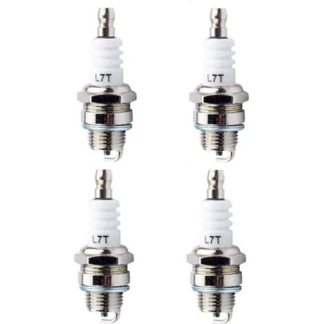 Set di 4 candele di ricambio universali L7T, candele di ricambio per motosega L7T per motori a 2 tempi per tosaerba -