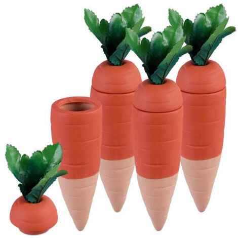 Set di 4 carote di mucca in argilla