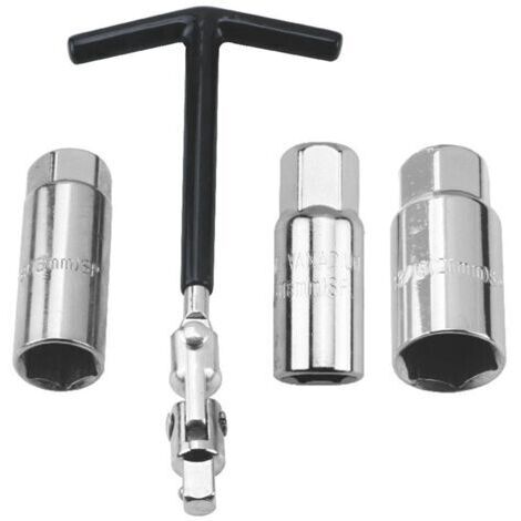 Chiave Candela Snodata 50 Cm – Diametro 21 Mm Con Impugnatura Gommata, Per Manutenzione Auto