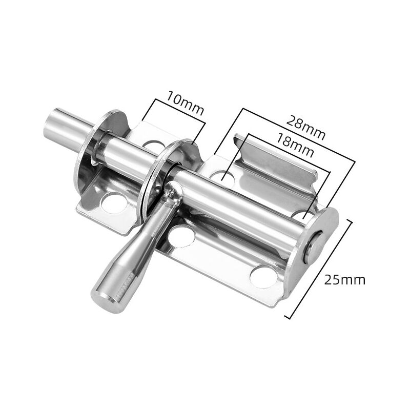 Tinor - Set di 4 chiavistelli per porte