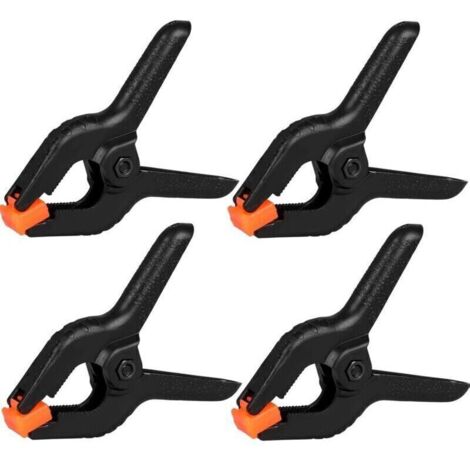 Set di 4 clip a molla, clip in plastica da 15 cm, clip per sfondi, clip per impieghi gravosi, clip a molla per artigianato, supporti per sfondi, lavorazione del legno, studio fotografico (n