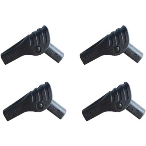 Set di 4 connettori per tende pieghevoli, accessori da campeggio, connettori per pali per tende in plastica portatili, palo di supporto fai da te per tenda da sole da esterno, diametro interno di