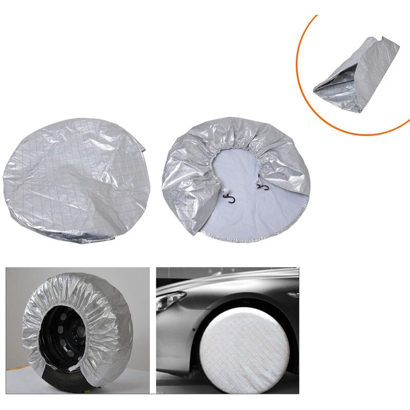 Ladacèe - Set di 4 copri pneumatici per rimorchio