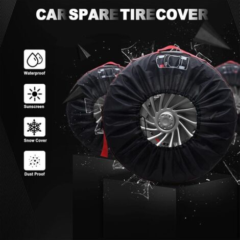 Set di 4 copriruota per pneumatici da 13-18" (65 cm di diametro). Copriruota di scorta impermeabile. Protezione per le ruote dell'auto.