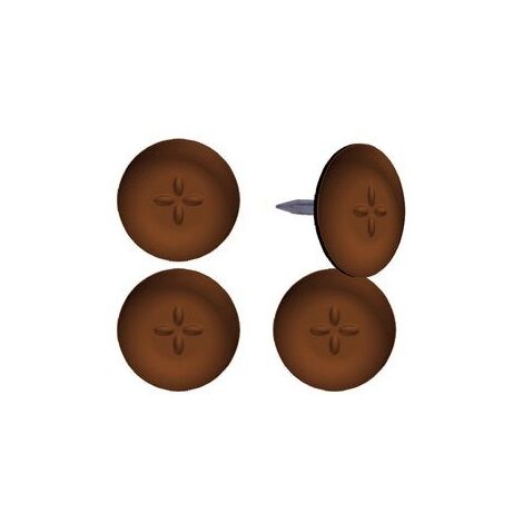 Set di 4 cuscinetti adesivi a nido d'ape, SCOTCH, diam. 22 mm, marrone SCOTCH