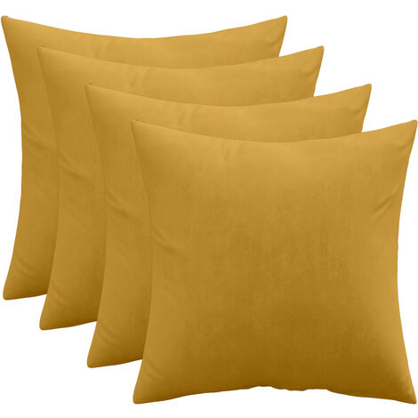 Set di 4 cuscini in velluto - copertura e imbottitura - Mesmal Oro