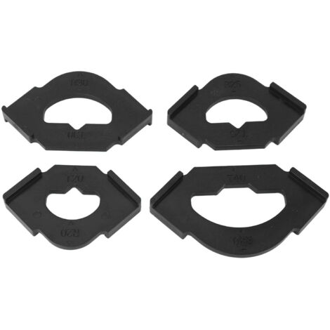 Set di 4 dime per raggi in plastica (da R20T20 a R40T40) - per angoli arrotondati in legno