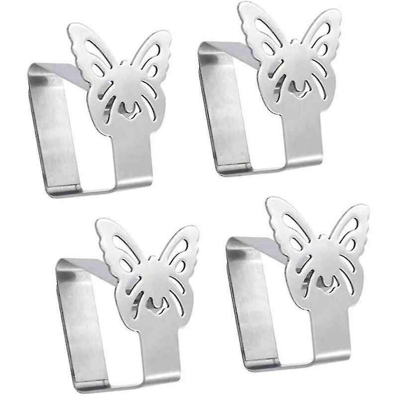 Ilovemilan - Set di 4 fermagli per tovaglie in