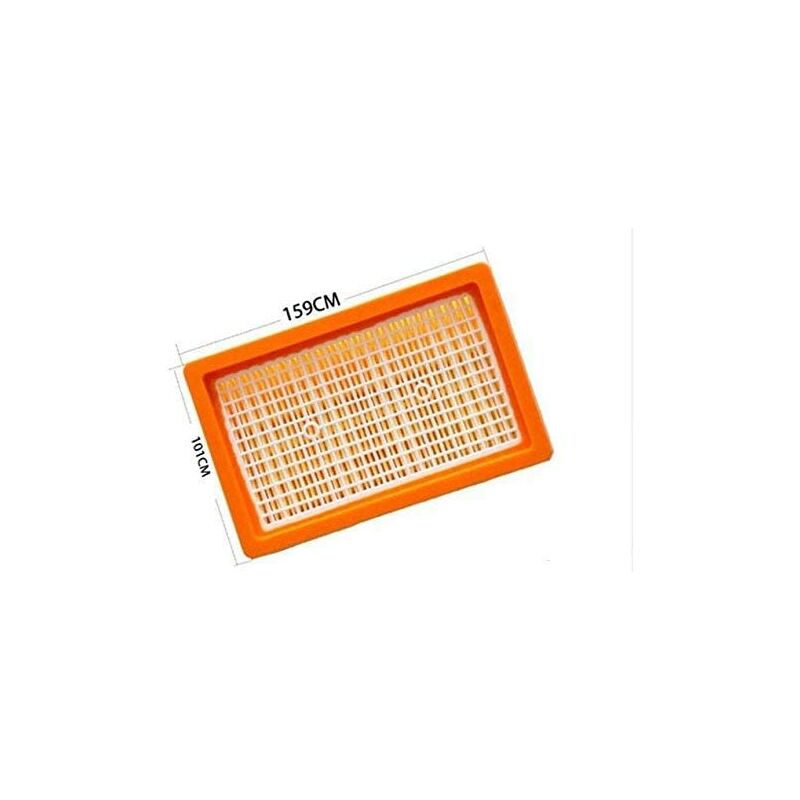 Set di 2 filtri pieghettati piatti per
