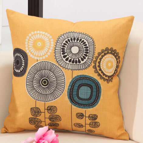 Set di 4 fodere per cuscini 45x45 cm in velluto, morbide e decorative, ideali per divano, camera da letto, divano, sedia, letto e giardino (motivo floreale).