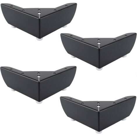 Set di 4 gambe fai da te per mobili da cucina, 50 mm, per tavolini da caffè, armadi, letti, divani, sedie in metallo robusto, mobili da ufficio.